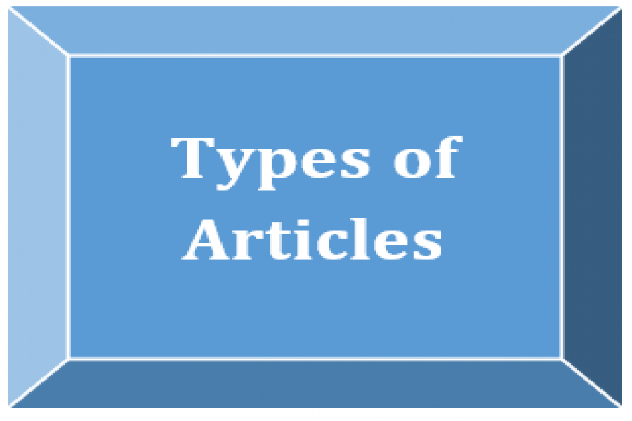 Types of Articles Accepted by the Conference